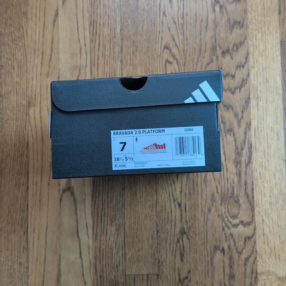NIB FARM Rio Bravada 2.0 Platform Sneaker Adidas Collab Women's Size 7 Tucan